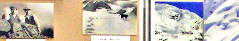 山岳部展示コーナー